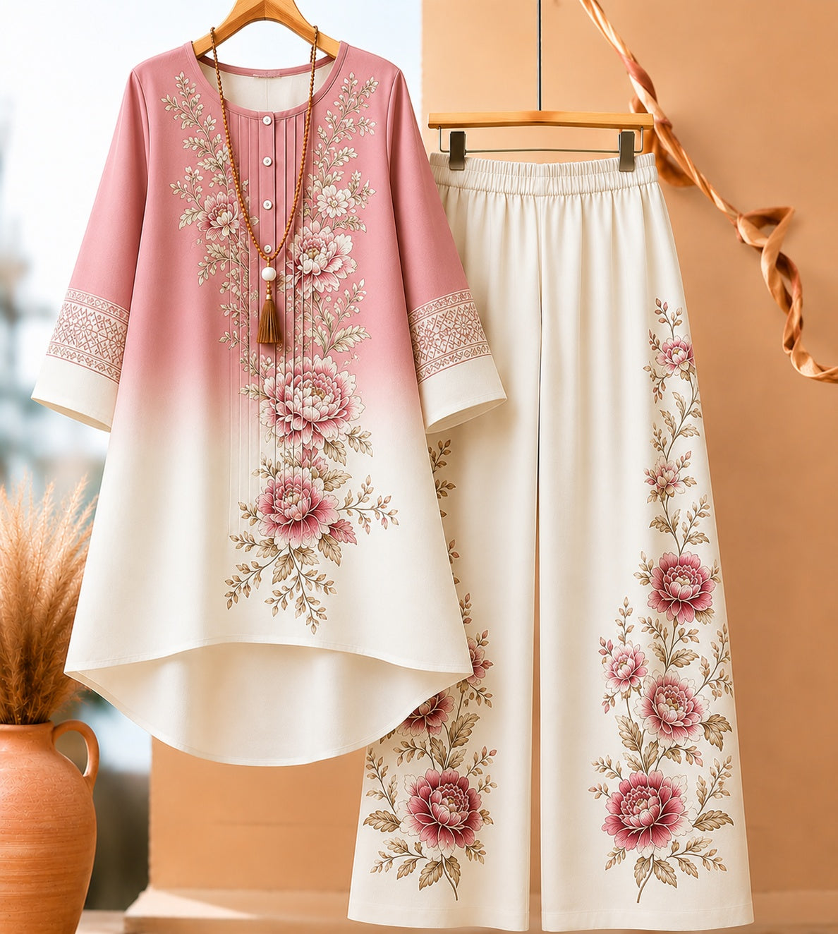 ๐ธ Elegant Floral Ombre Co-Ord Set