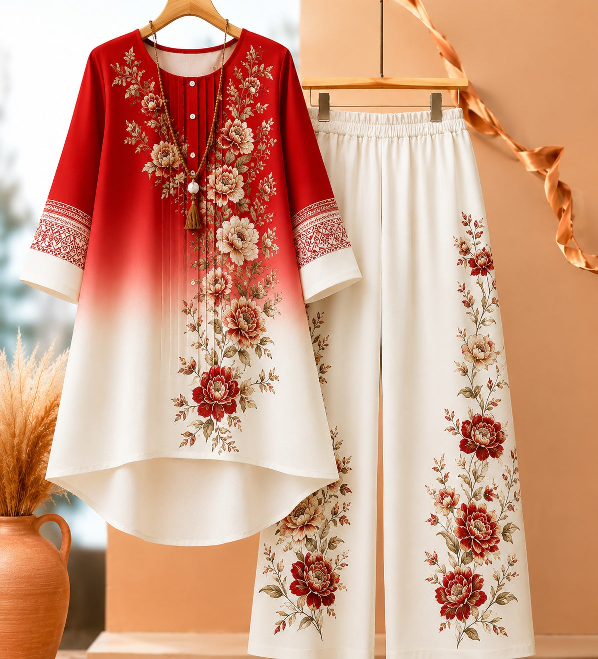๐ธ Elegant Floral Ombre Co-Ord Set