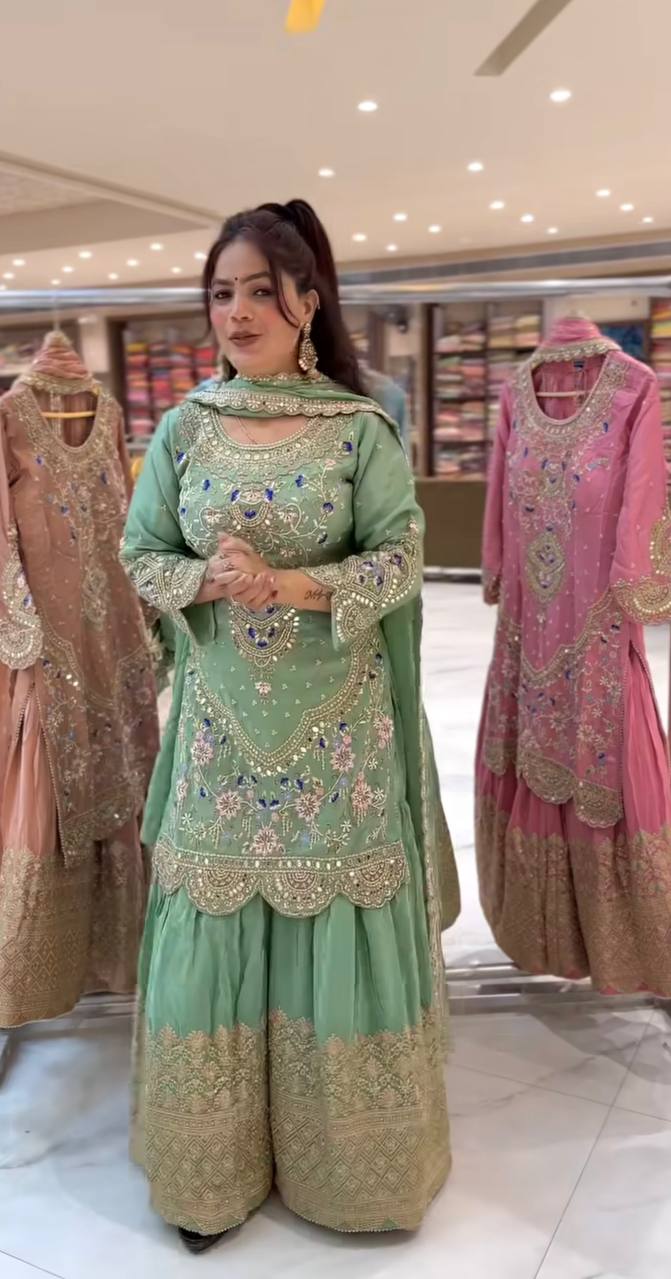 New Arrival – Premium Sharara Palazzo with Dupatta