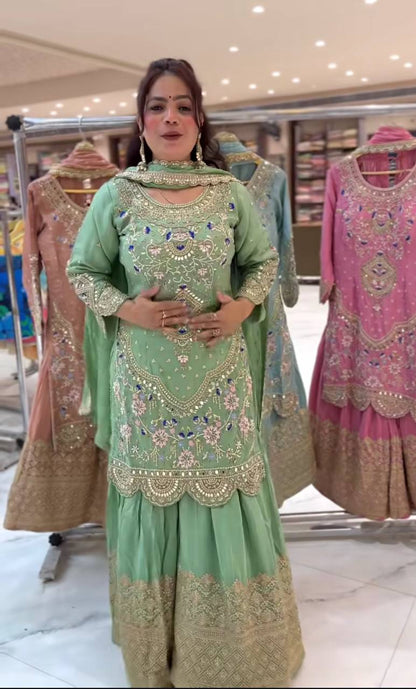 New Arrival – Premium Sharara Palazzo with Dupatta