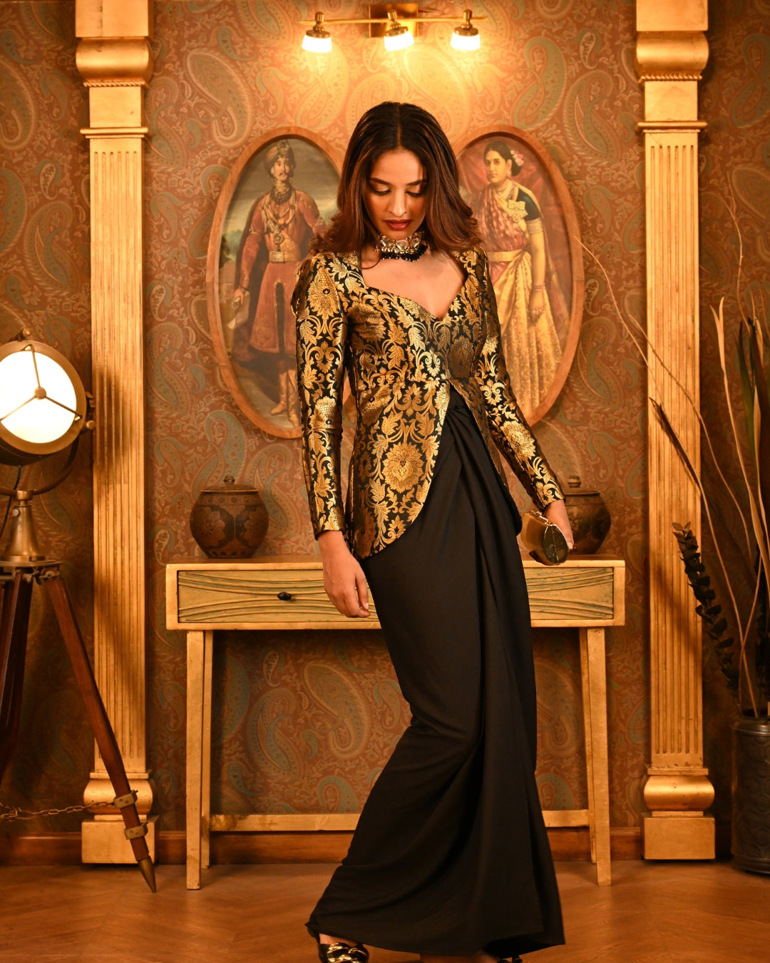 Brocade Skirt set
