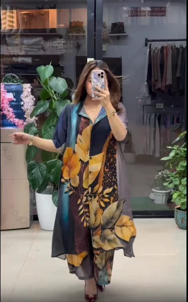 Floral Fusion Printed Kurta Set