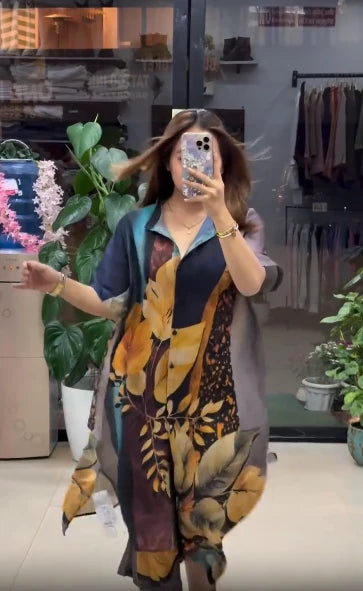 Floral Fusion Printed Kurta Set