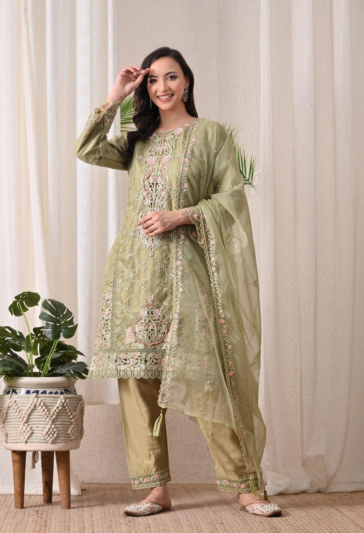 Noor-E-Gulnaar - Pure Organza