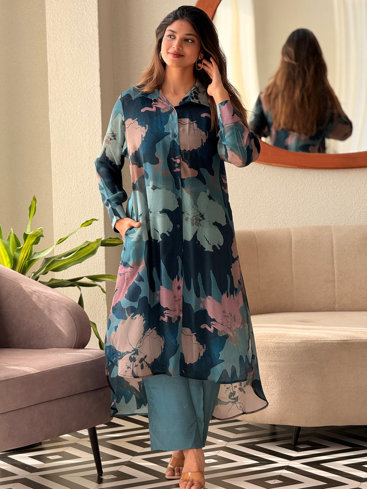 ZU25X300-CRAPE SILK PRINTED