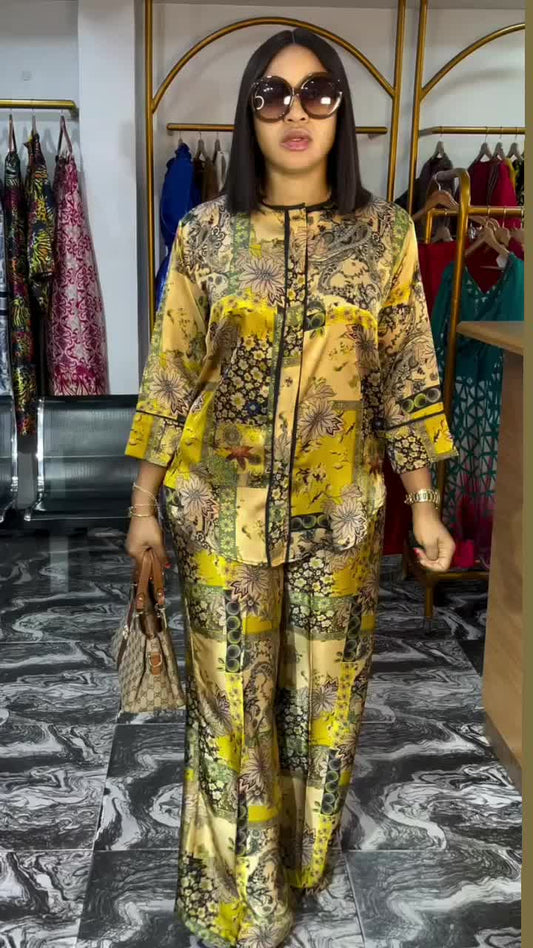 Women Floral Print Kurta & Palazzos Co-Ord Set
