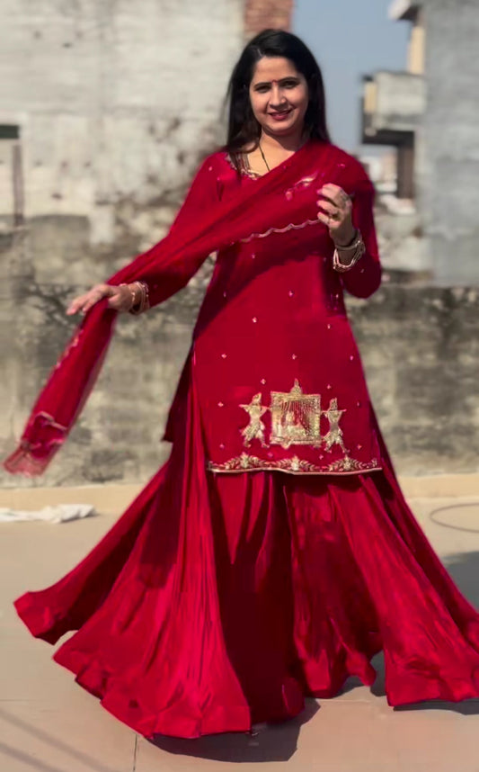 Premium Designer Crepe Silk Lehenga with Dupatta-NF(1238)
