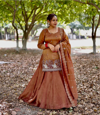 Premium Simmer Silk Designer Top Lehenga with Dupatta-NF(1241)