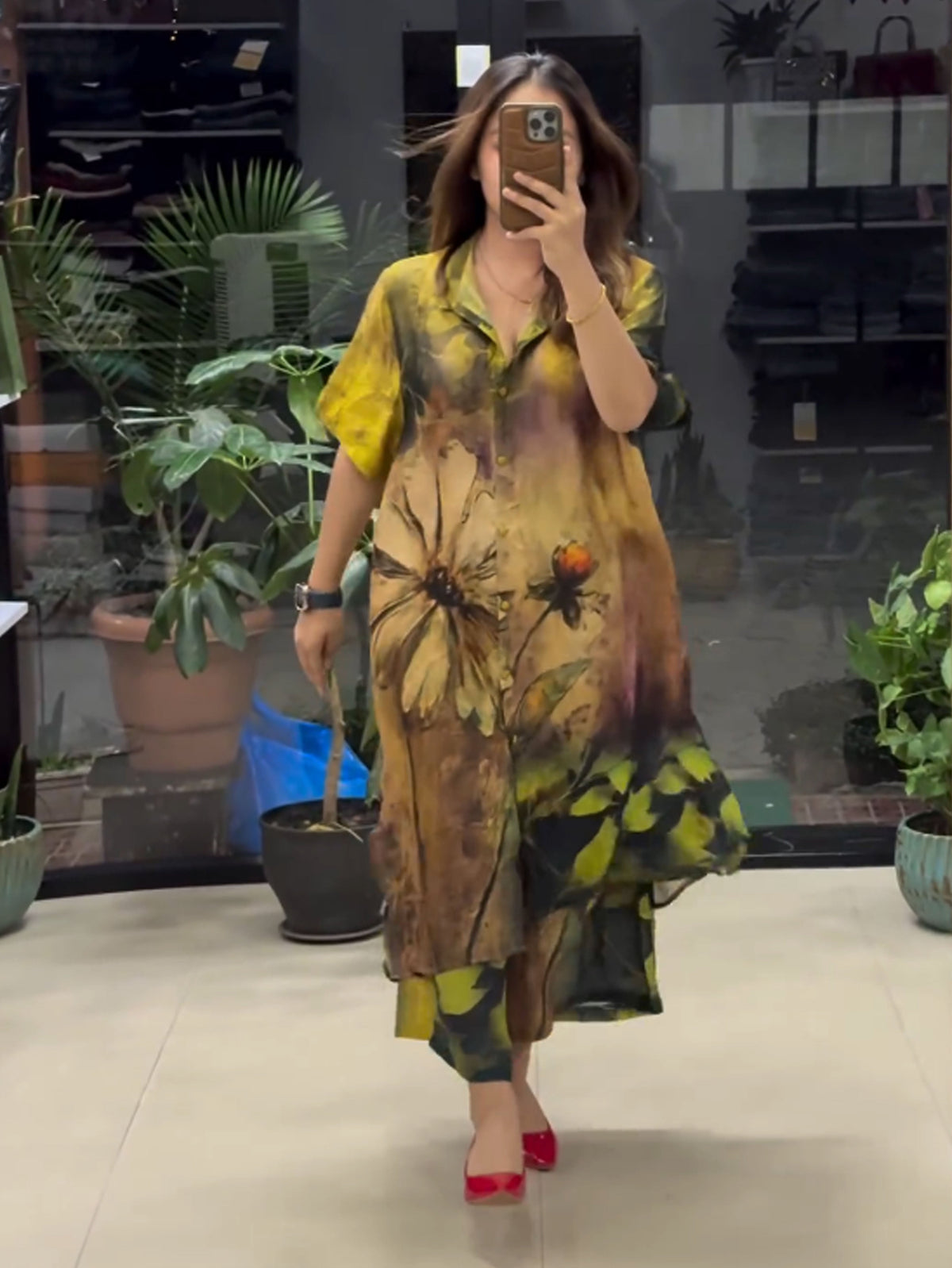 LILY LONG SHIRT STYLE DRESS