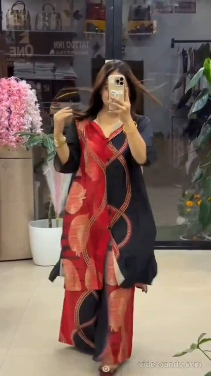 Floral Fusion Printed Kurta Set