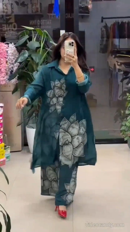 Floral Fusion Printed Kurta Set