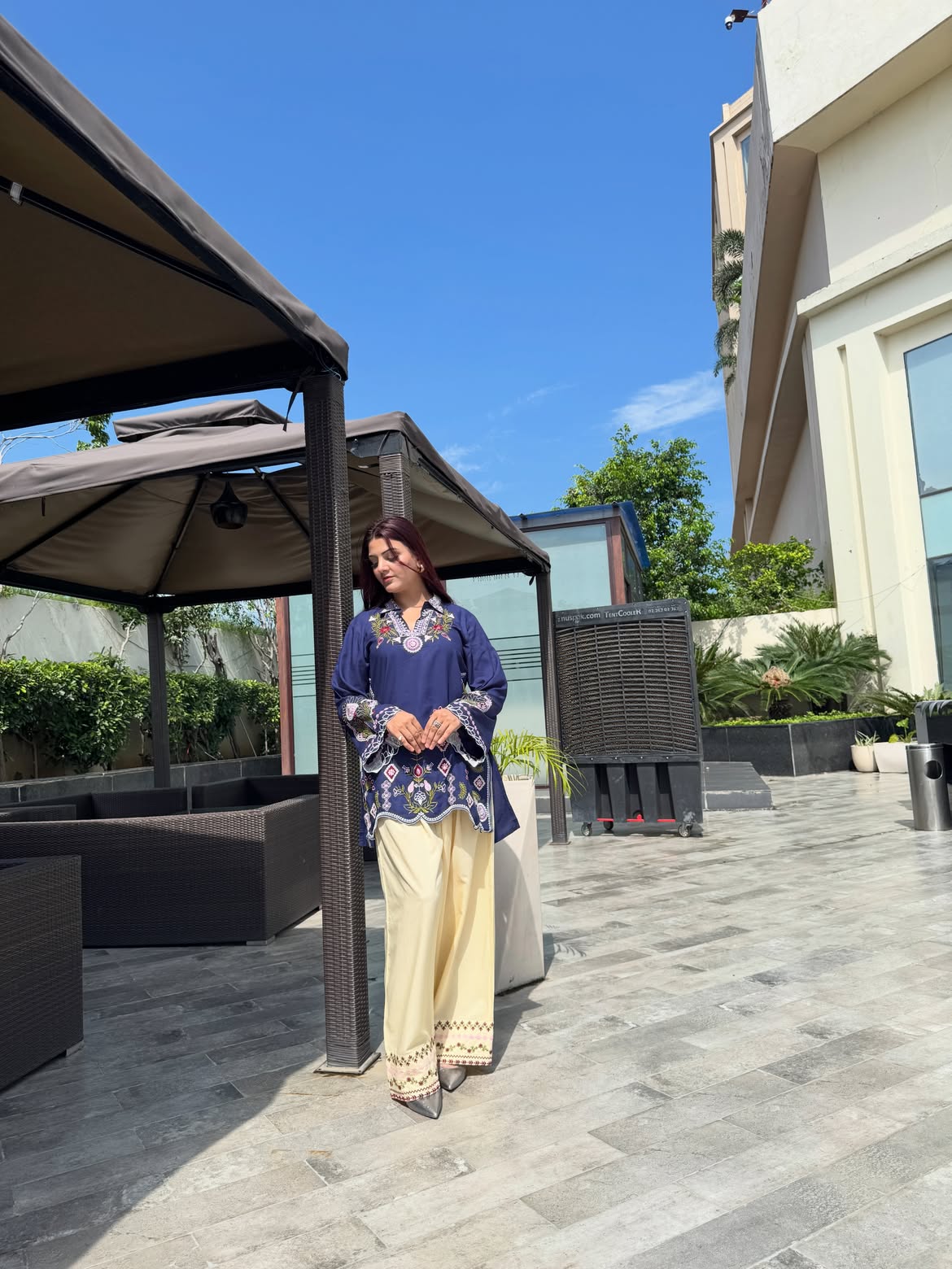 Indigo Farsi Co-ord Set 💙