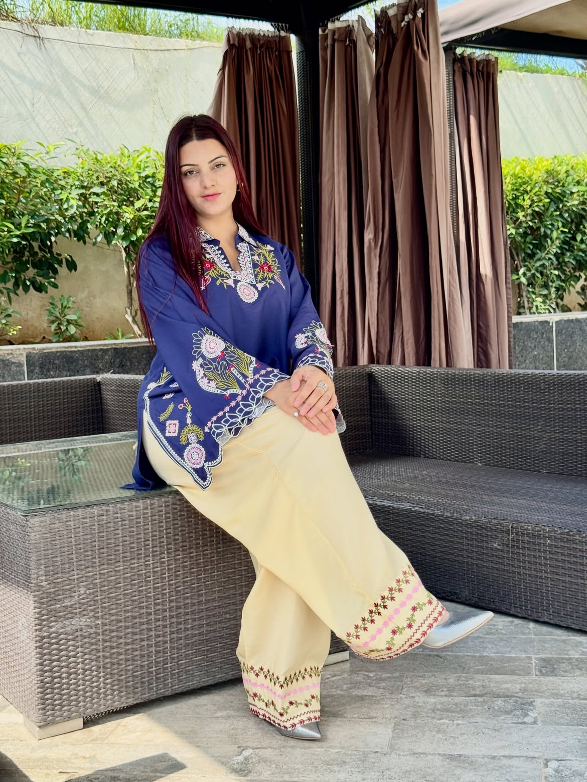 Indigo Farsi Co-ord Set 💙