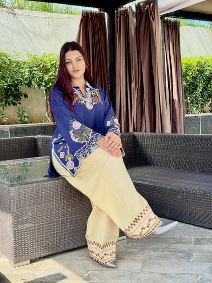 Indigo Farsi Co-ord Set 💙