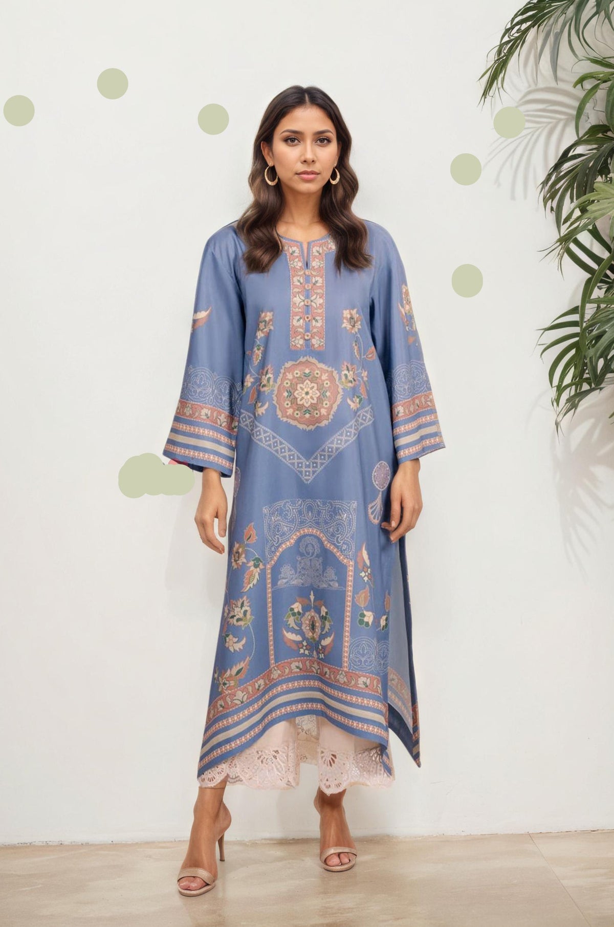 Tara Bloom Co-ord Set (NO DUPATTA)