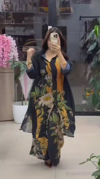 Floral Fusion Printed Kurta Set